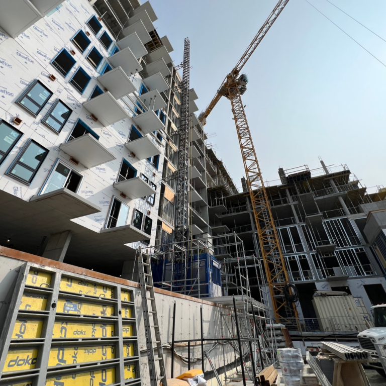 Construction of SOQU Residence in Halifax NS, bottom view